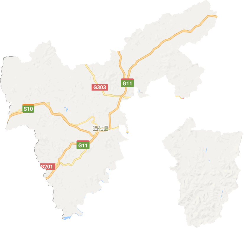 通化县电子地图