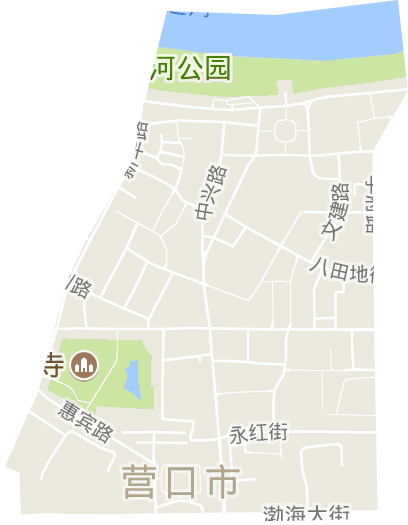 八田地街道电子地图