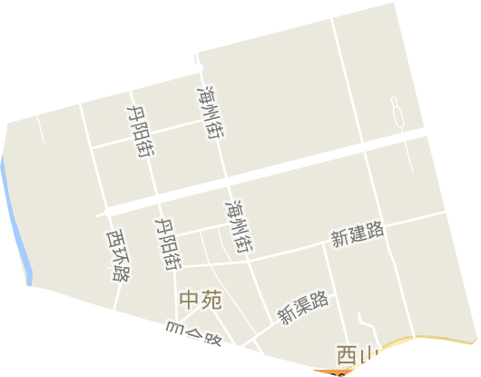 中苑街道电子地图