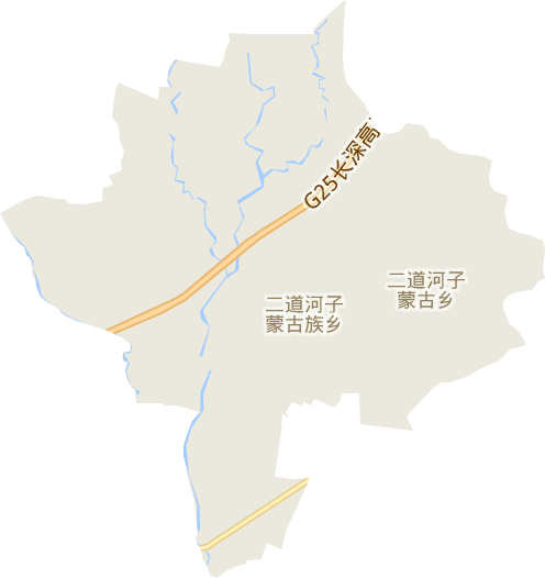 二道河子蒙古族乡电子地图