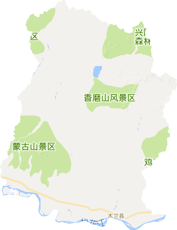 木兰县电子地图