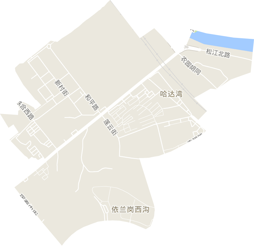 哈达湾街道电子地图