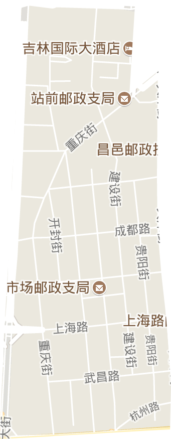 吉林东市商贸示范区（特殊街道）电子地图