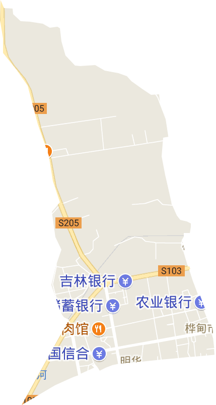 明桦街道电子地图