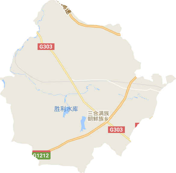 三合满族朝鲜族乡电子地图
