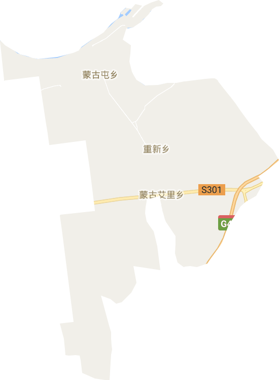 蒙古艾里镇电子地图