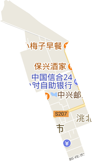 明仁街道电子地图