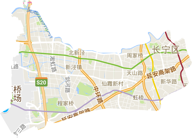 长宁区电子地图