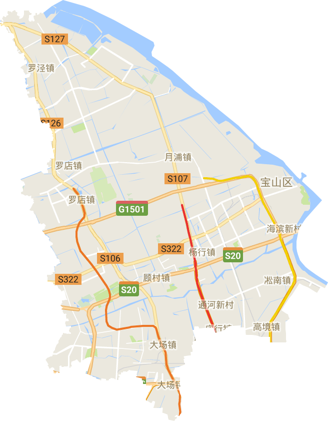 宝山区电子地图