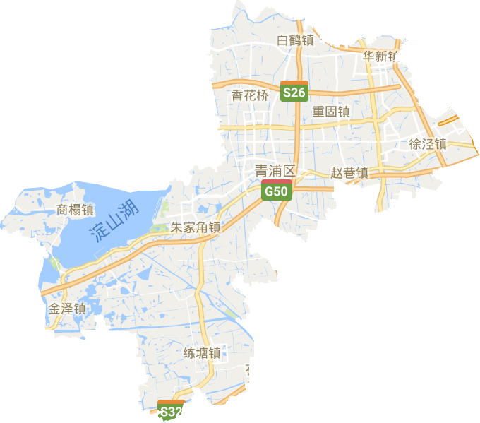 青浦区高清电子地图,青浦区高清谷歌电子地图