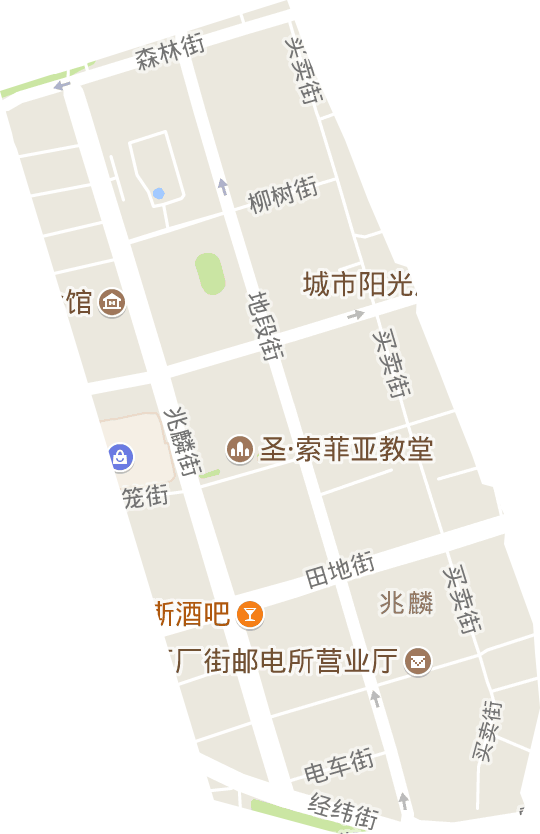兆麟街道电子地图