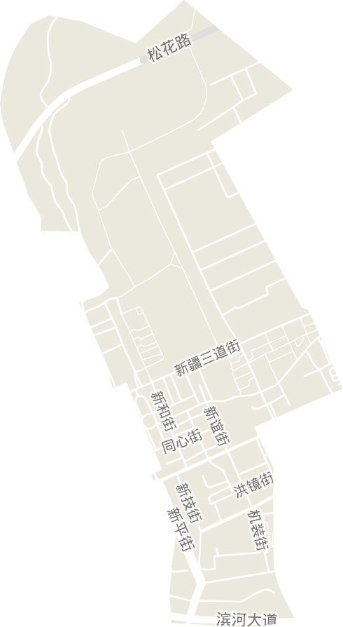 新疆街道电子地图