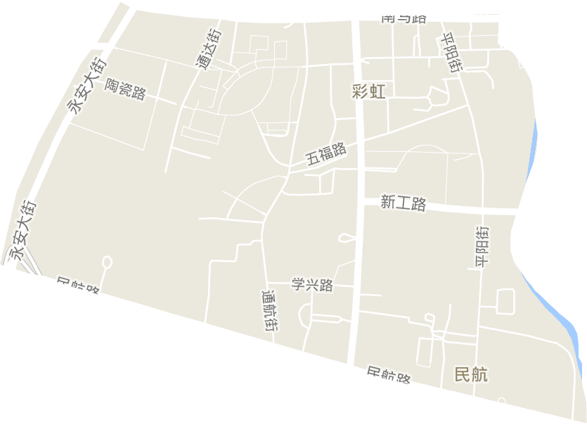 彩虹街道电子地图
