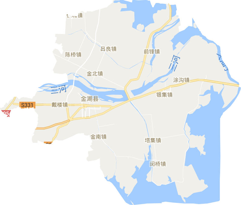金湖县电子地图