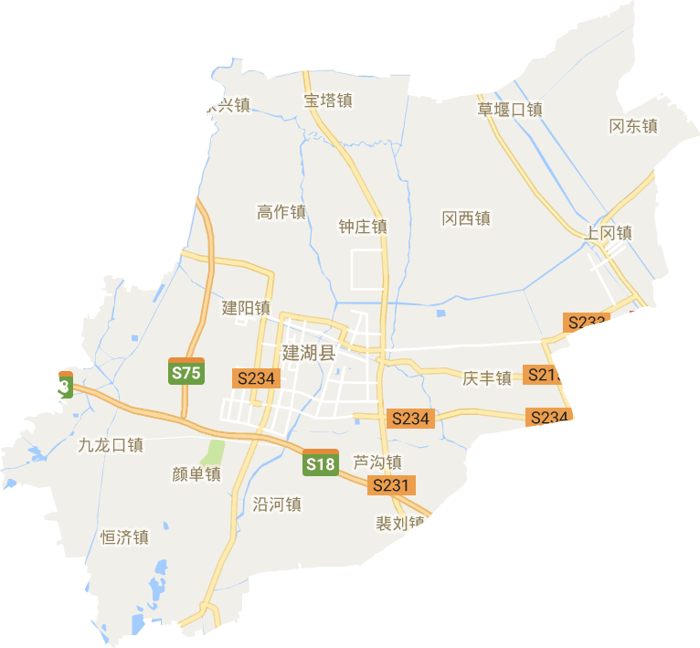 建湖县电子地图
