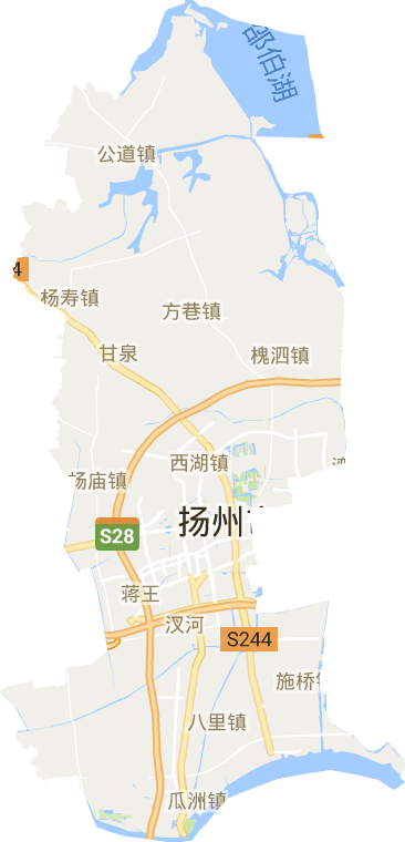 邗江区电子地图