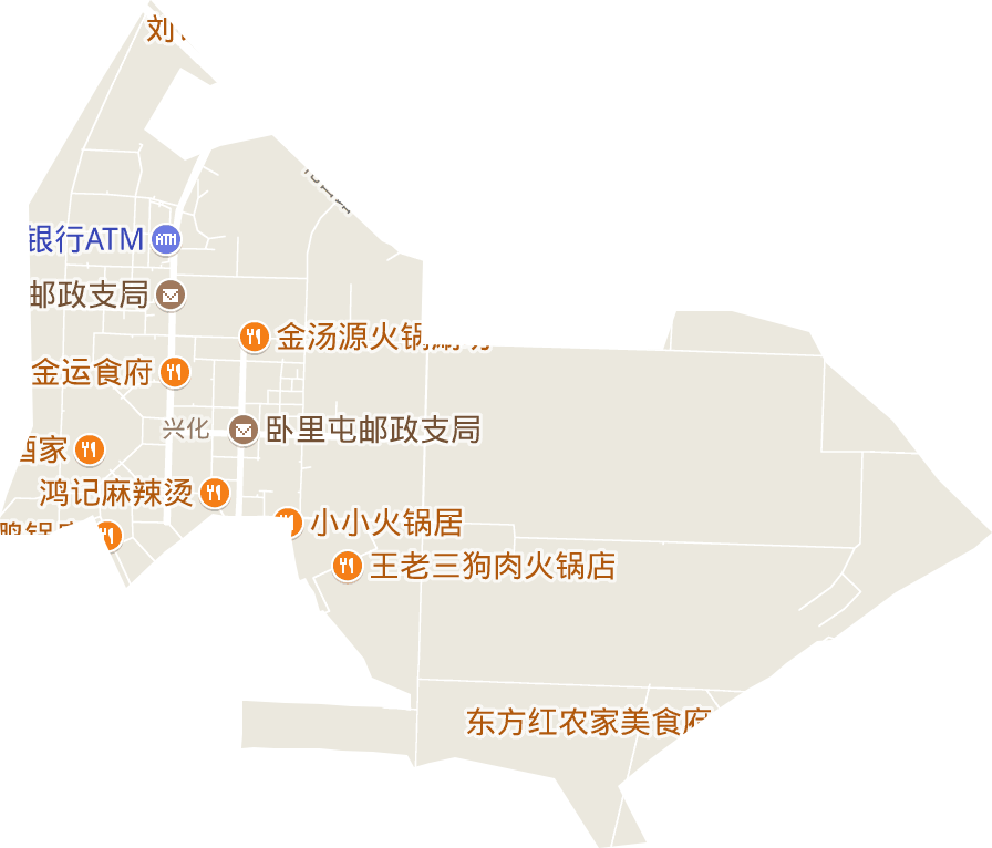 兴化街道电子地图