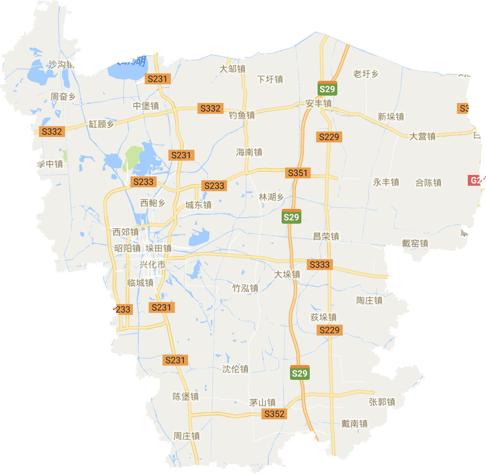 兴化市电子地图