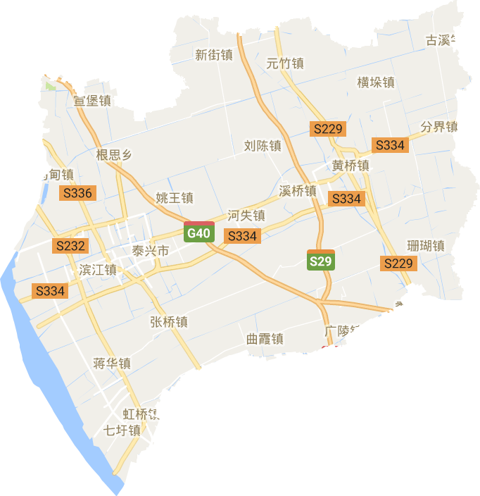 泰兴市电子地图