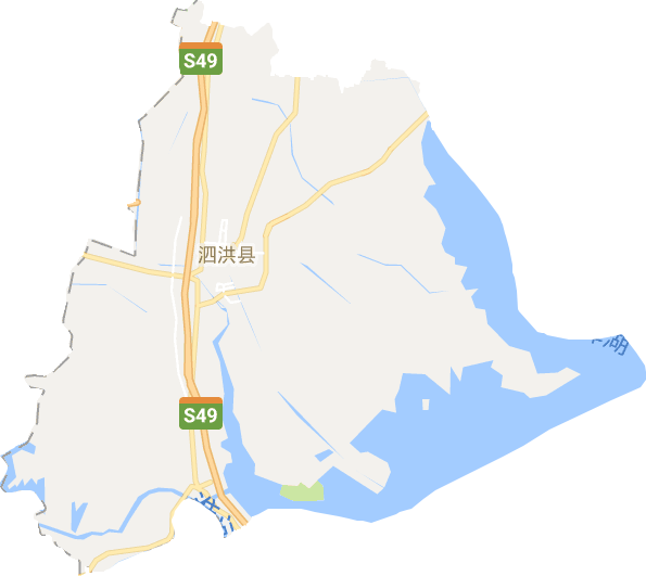 泗洪县电子地图