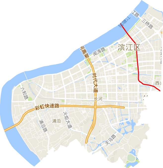 滨江区电子地图