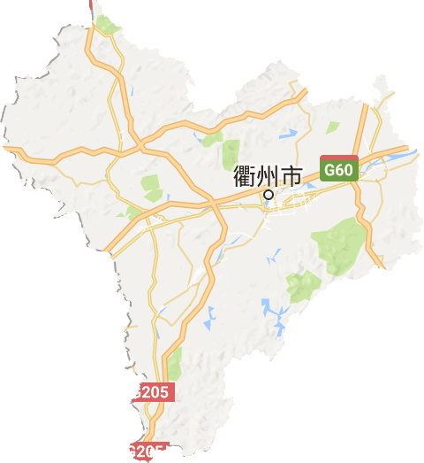 衢州市电子地图