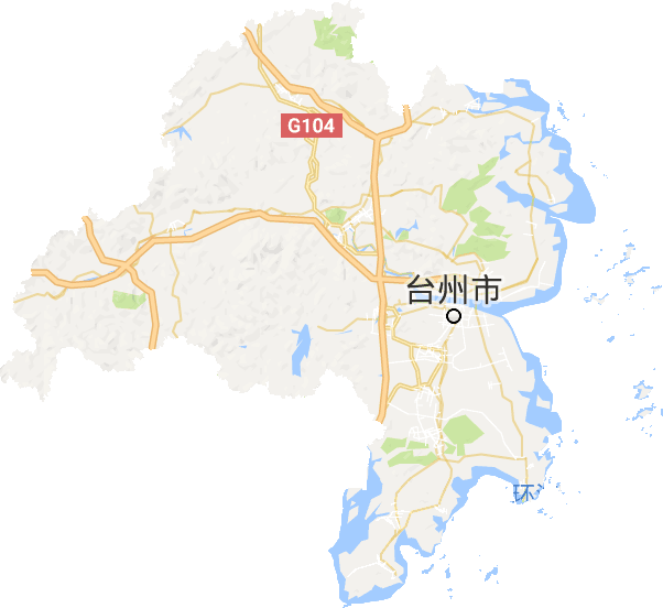 台州市高清电子地图,台州市高清谷歌电子地图图片