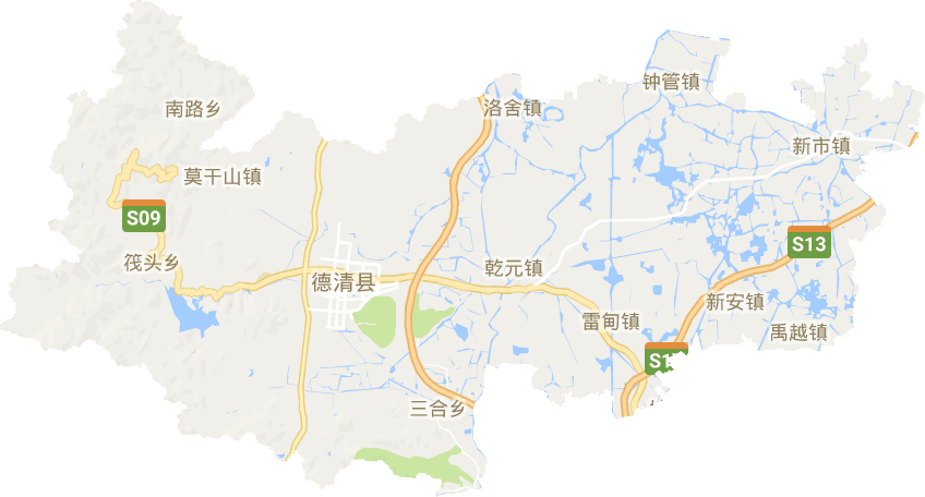德清县电子地图