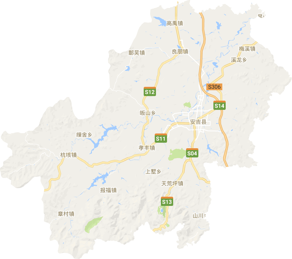 安吉县电子地图