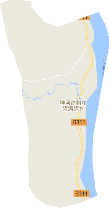 坤河乡电子地图