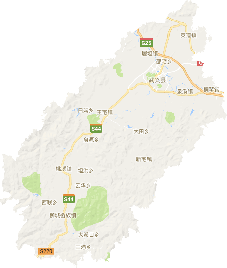 武义县电子地图