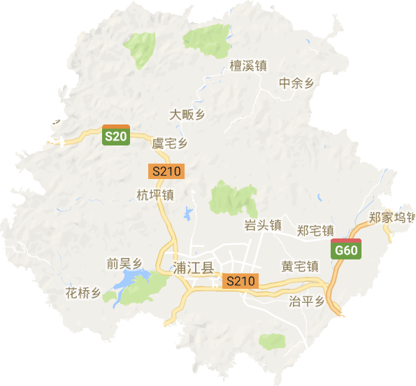 浦江县电子地图
