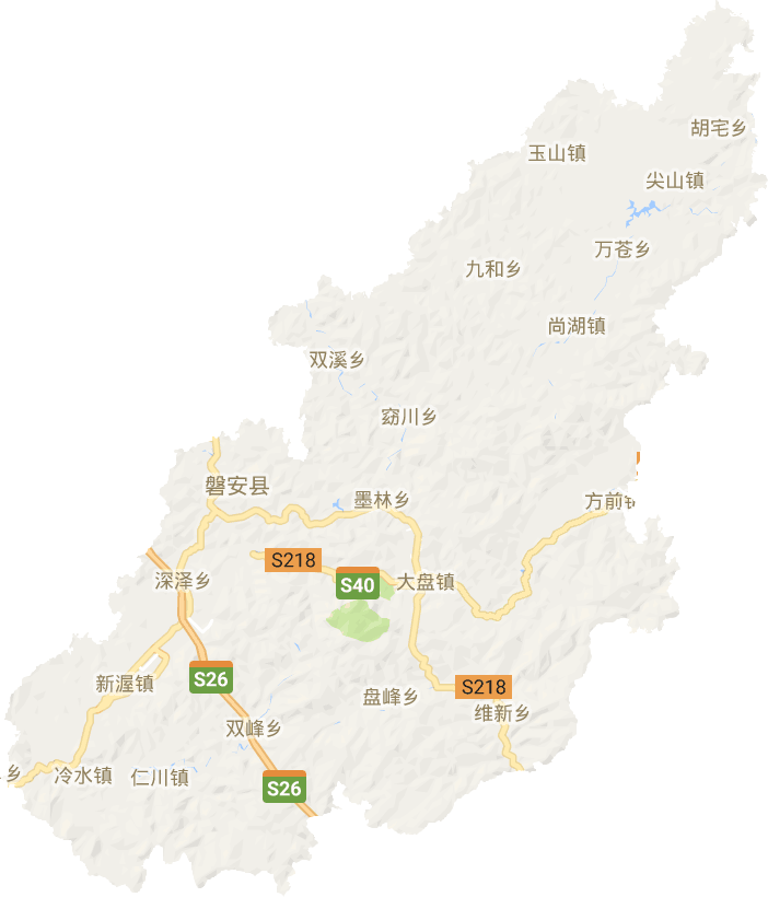 磐安县电子地图