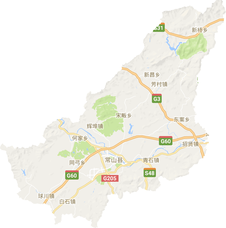 常山县电子地图