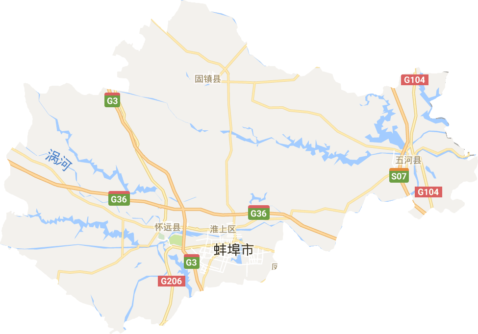 蚌埠市电子地图