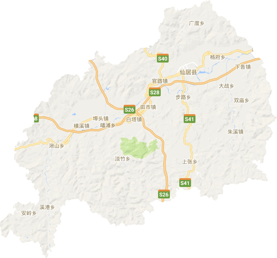 仙居县电子地图