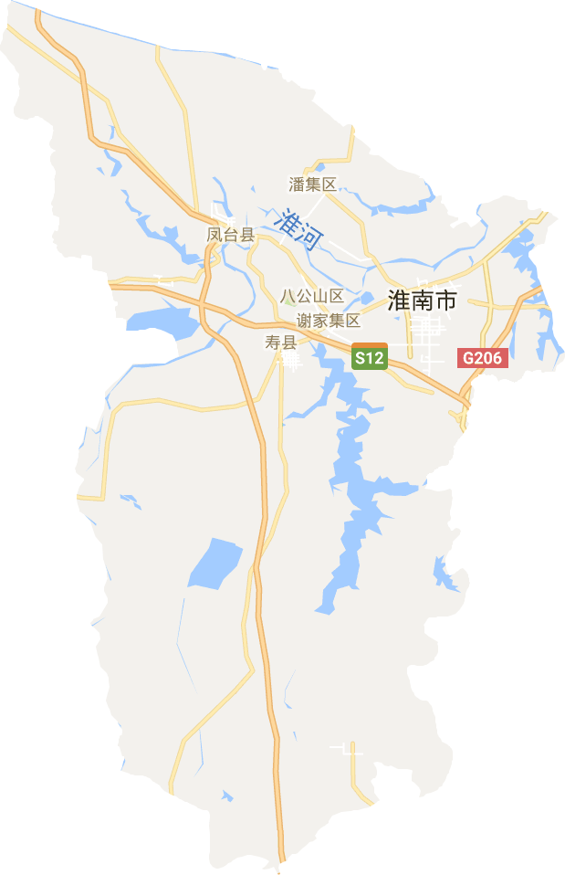 淮南市电子地图