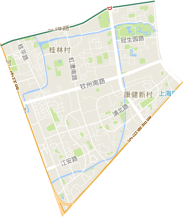 康健新村街道电子地图