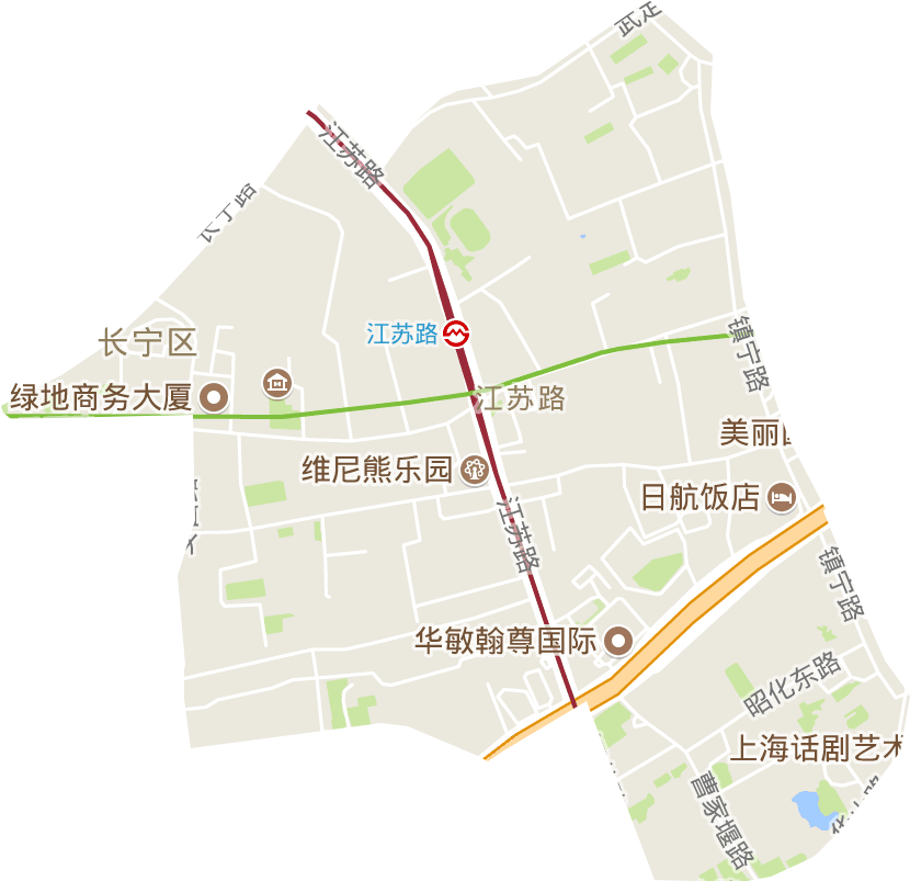 江苏路街道电子地图