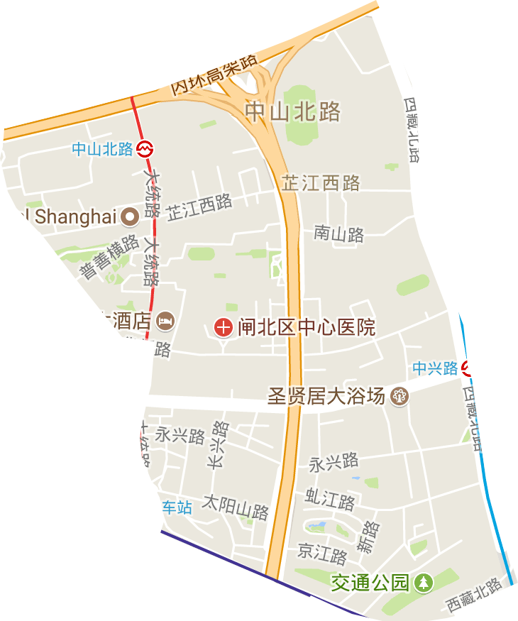 芷江西路街道电子地图