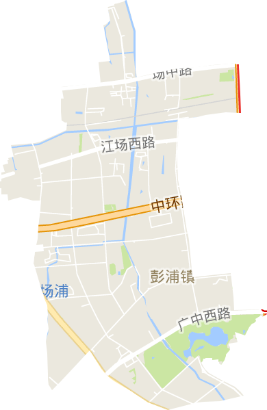 彭浦镇电子地图