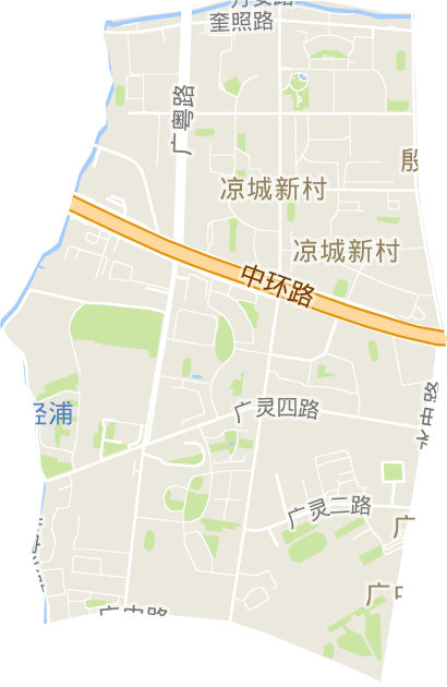 凉城新村街道电子地图