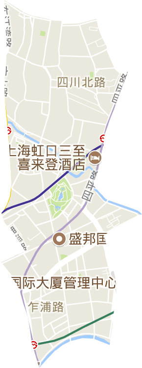 四川北路街道电子地图
