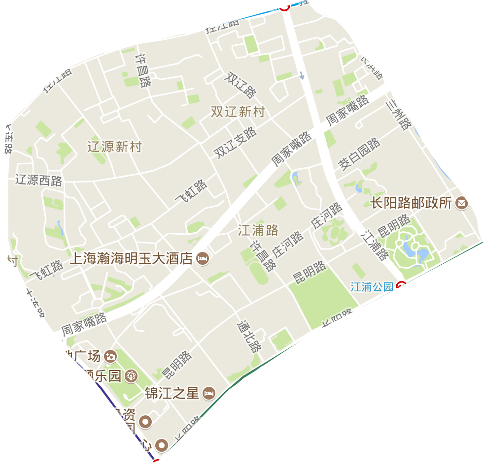 江浦路街道电子地图