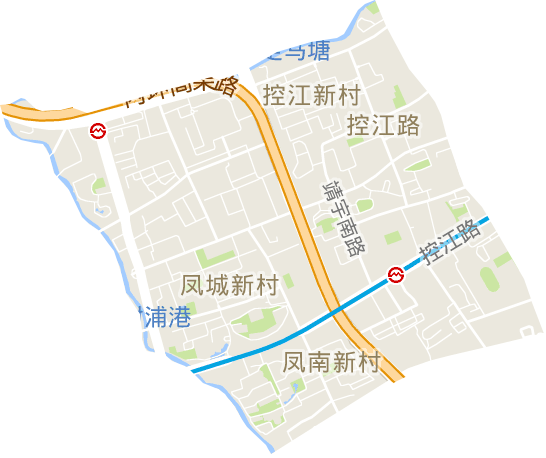 控江路街道电子地图