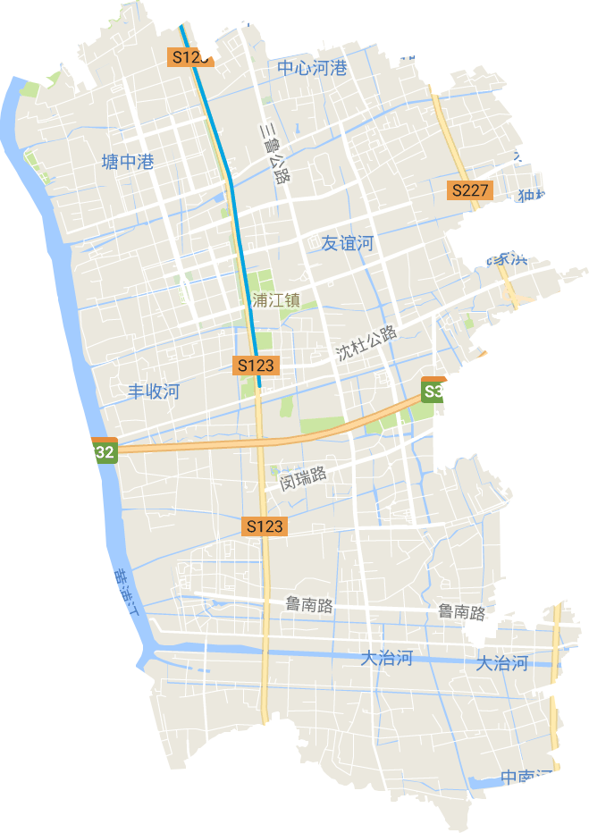浦江镇电子地图