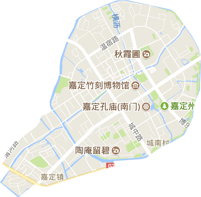 嘉定镇街道电子地图
