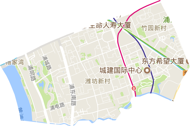 潍坊新村街道电子地图