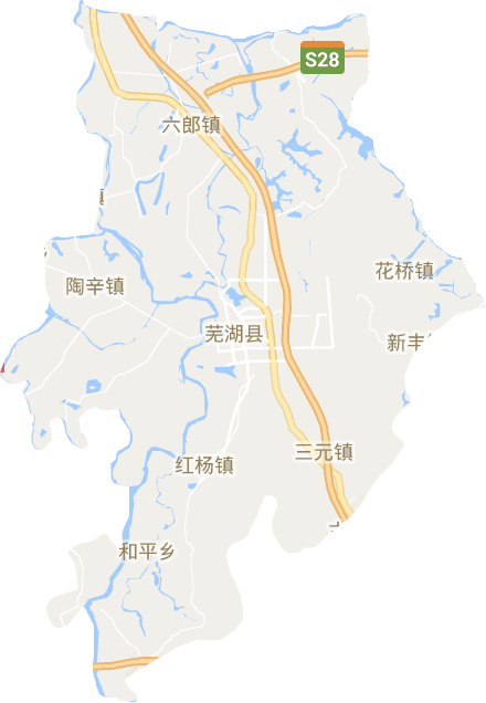 芜湖县电子地图