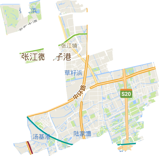 张江镇电子地图